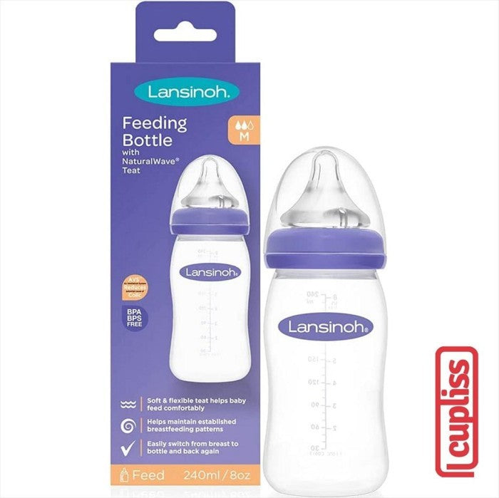 LANSINOH Feeding Bottle Botol Susu 160ml 240ml Naturalwave