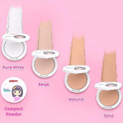 PIGEON Teens Refill Compact Powder Natural Look 14gr Bedak Remaja