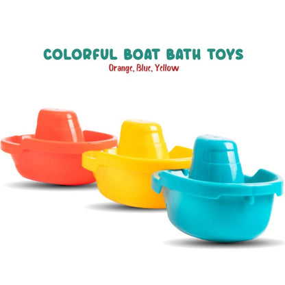 IQANGEL Colorful Boat Bath Toys IQ0220 Mainan Mandi Perahu Bayi IQ Angel
