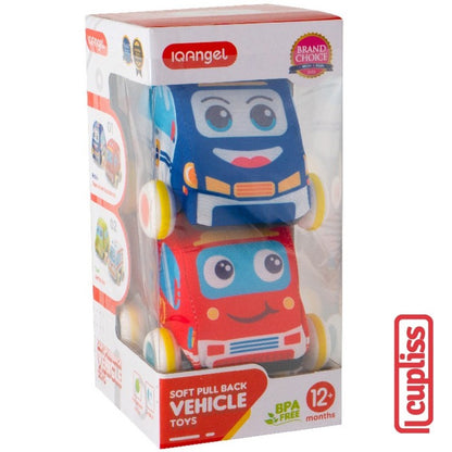 IQANGEL Soft Pull Back Vehicle Toys 2 Pcs IQ0203 Mainan Mobil Anak IQ Angel