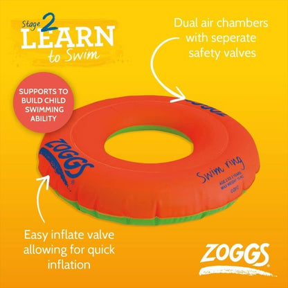 Zoggs Swim Ring 125404 Small 2-3 Year Pelampung Renang XAU212