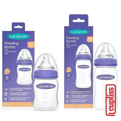 LANSINOH Feeding Bottle Botol Susu 160ml 240ml Naturalwave
