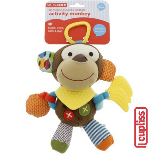 Skip Hop Bandana Buddies 306201 Monkey Activity SkipHop Boneka