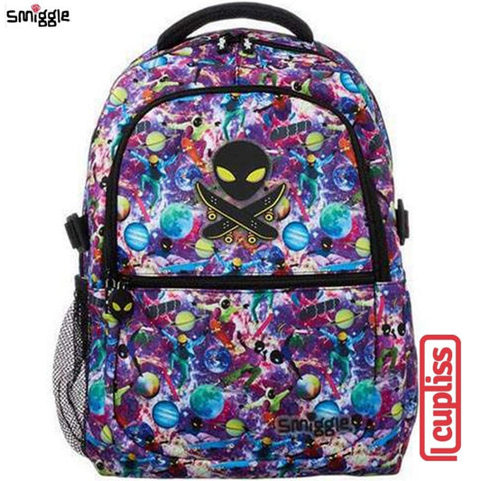 SMIGGLE Backpack Bag 443852 Attach Galaxy Alien Tas Ransel Anak