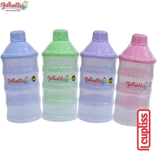 Reliable Wadah Tempat Susu Bayi Milk Container Quartet 4 Susun 9952