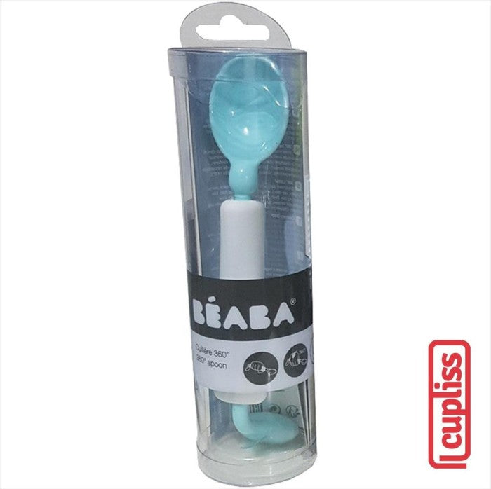 BEABA Traning Spoon 360 Blue Weaning Sendok Makan