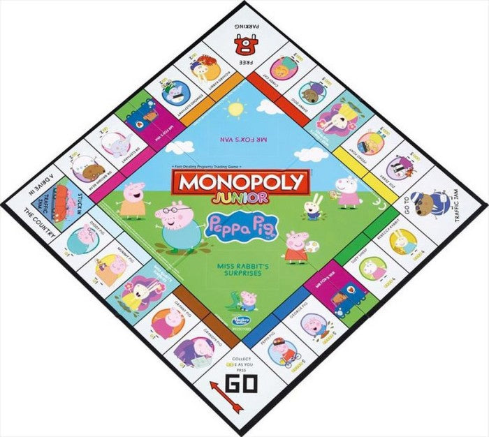 Hasbro Board Game F1656 Monopoly Peppa Pig Junior Permainan Papan