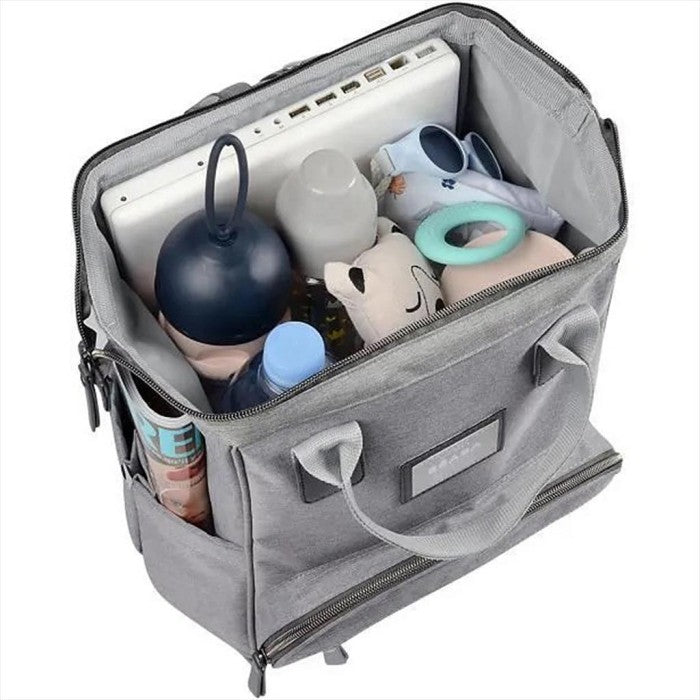 Beaba Wellington Backpack Diaper Bag Heather Grey Tas Popok Bayi