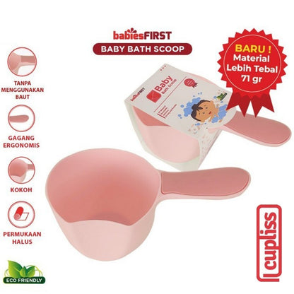 BabiesFirst Baby Bath Scoop Peach Pink Gayung Mandi Bayi
