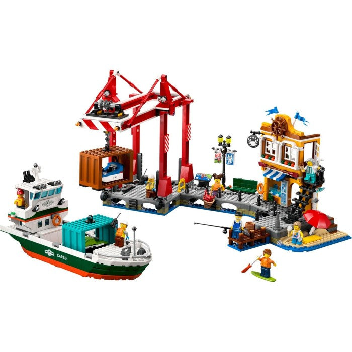 LEGO City 60422 Seaside Harbour with Cargo Ship