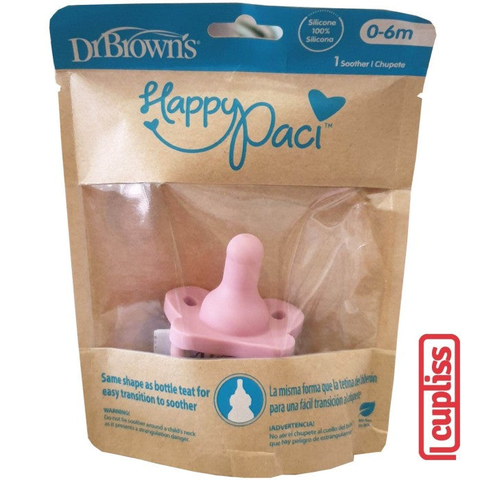 Dr Brown HappyPaci Silicone Pacifier 1pcs Dot Newborn