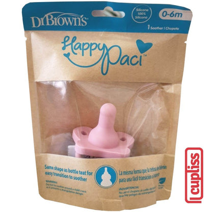 Dr Brown HappyPaci Silicone Pacifier 1pcs Dot Newborn