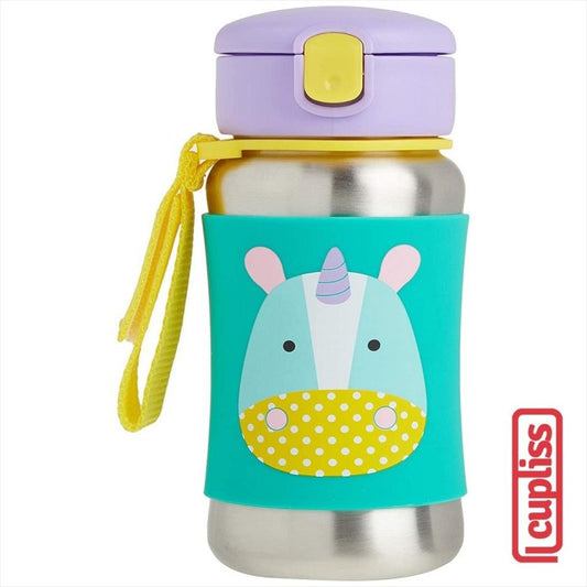 Skip Hop Zoo Stainless Straw Bottle 350 ml 252518 Unicorn SkipHop