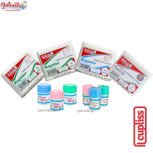 Reliable Cotton Bud Adult Korek Kuping Dewasa Reguler Ekonomis Murah