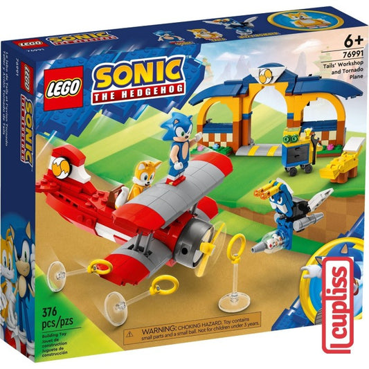 LEGO Sonic The Hedgehog 76991 Tails Workshop and Tornado Plane