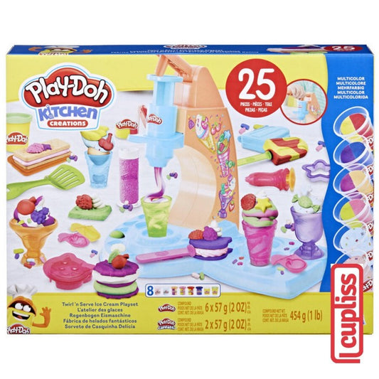 Play Doh Playset Twirl N Serve Ice Cream Hasbro F7378 Playdoh Compound