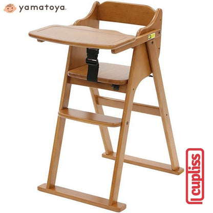 Yamatoya Tatameru Table HighChair Light Brown Kursi Makan Bayi