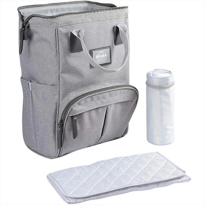 Beaba Wellington Backpack Diaper Bag Heather Grey Tas Popok Bayi