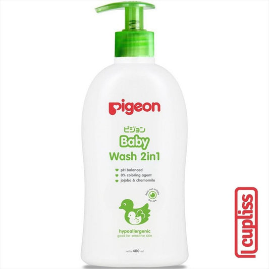 PIGEON Baby Wash Chamomile 2in1 400ml Pump Sabun 400 ml