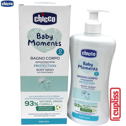 CHICCO Baby Moments Body Wash Protection 500ml Sabun Badan Bayi 500 ml I4693