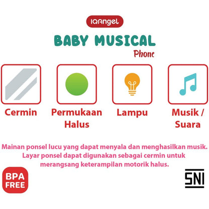 IQAngel Toys Blue Musical Phone IQ0512