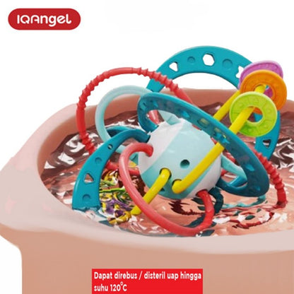 IQANGEL Ecognaw Silicone Teether Ring IQ0104 Mainan Gigitan Bayi IQ Angel