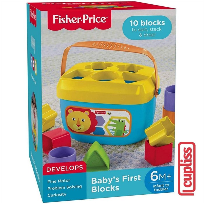 Fisher Price FFC84 Baby First Block Toys Mainan Bayi Anak