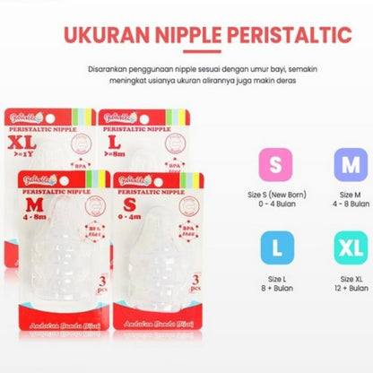 Reliable Dot Botol Susu Bayi Peristaltic 3pcs 8826 Blister