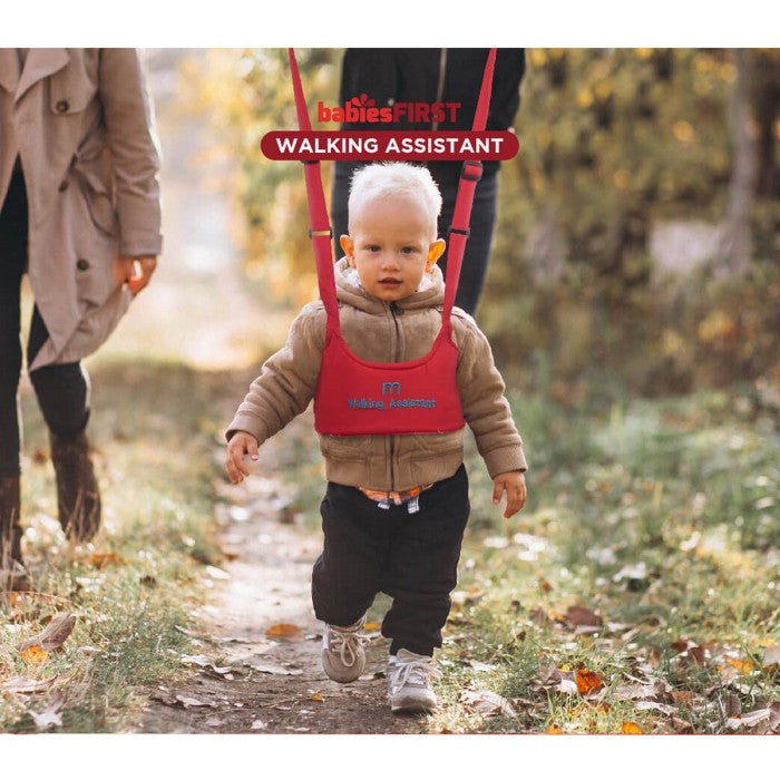 BabiesFirst Walking Assistant Red Baby Walker