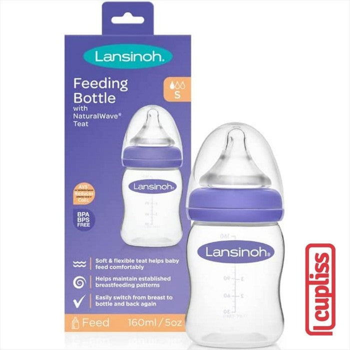 LANSINOH Feeding Bottle Botol Susu 160ml 240ml Naturalwave