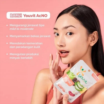 YOUVIT Multivitamin Gummy ACNO 30 Days anti Jerawat