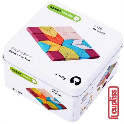 Games For Trip Puzzle Kayu Montessori Mosaic Balok Susun