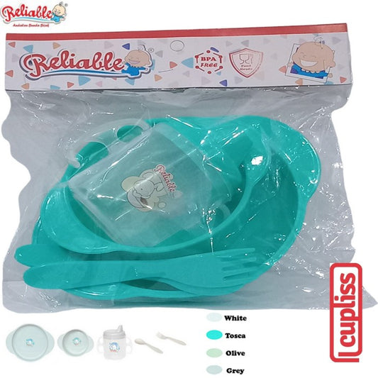 Reliable Feeding Set Tempat Makan Bayi Kemasan Plastik 5501