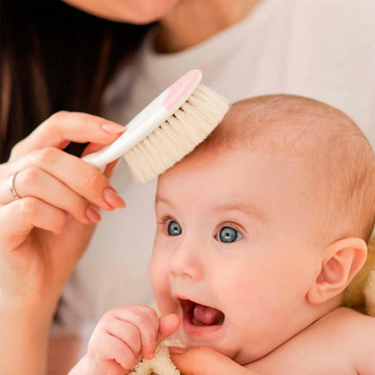 CHICCO Weaning Brush And Comb 0M+ Sisir Bulu Halus Rambut Bayi