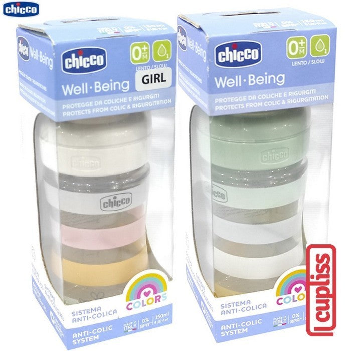 CHICCO Bottle Well Being PP 0M+ 150 ml Botol Susu 150ml