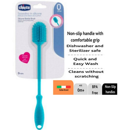 CHICCO Weaning Silicone Bottle Brush Pembersih Botol Sikat Bayi
