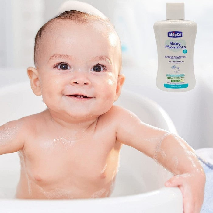 CHICCO Baby Moments Bath Shampoo Baby Skin 200ml Sampo Mandi Bayi 200 ml 10590