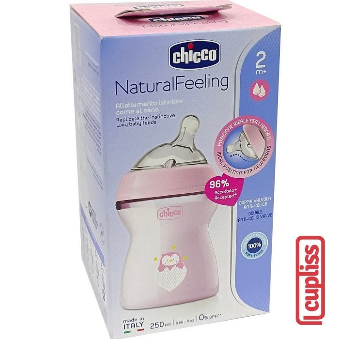CHICCO Bottle Natural Feeling PP 2M+ 250 ml Botol Susu 250ml
