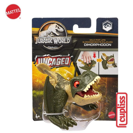 Mattel Jurassic World HLN74 Uncaged Wild Pop Ups Dimorphodon Grey Toys HFR10