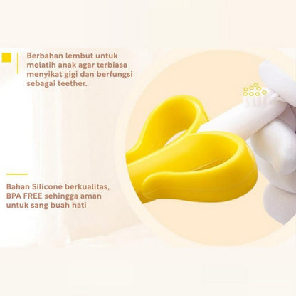 Reliable Banana Toothbrush 8861 Silicone Gigitan Bayi Teether