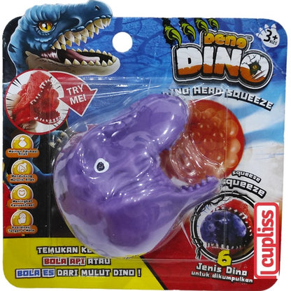 Deno Dino Head Squeeze VR419 Mainan Pencetan Anak