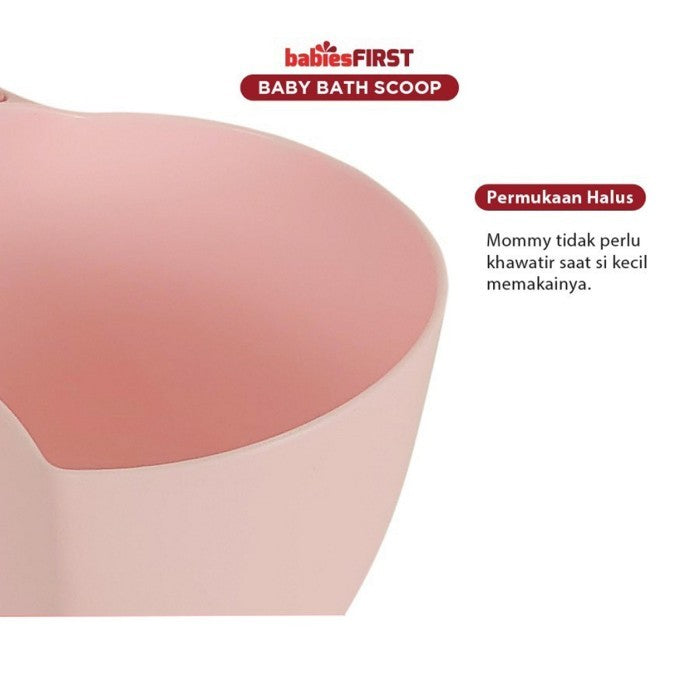 BabiesFirst Baby Bath Scoop Peach Pink Gayung Mandi Bayi