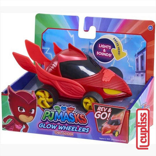 PJ Masks Owlette Glider Glow Wheelers 95672 Red Mask Just Play 95670