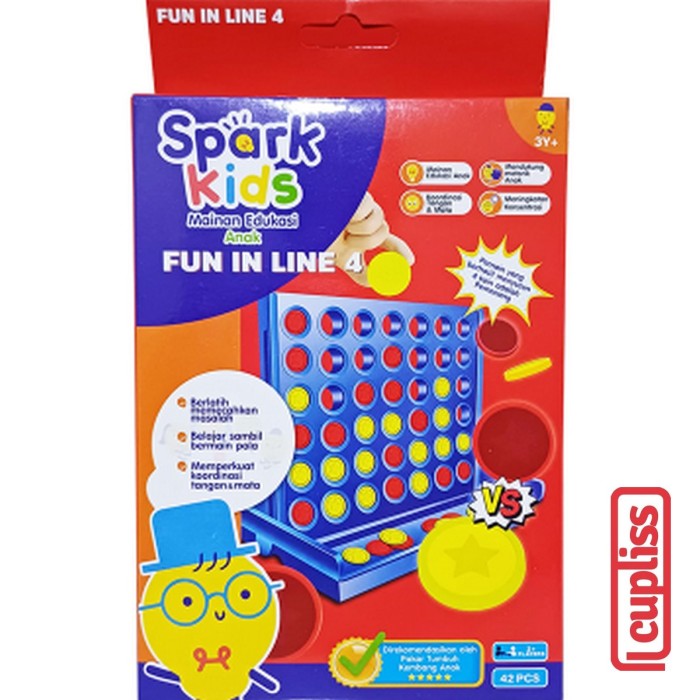 VR Toys Spark Kids Connect Line Fun In Line 4 Mainan Edukasi Anak SK1022