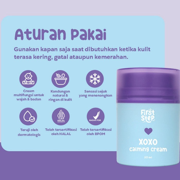 FIRST STEP X.O.X.O Calming Cream 30g Krim Bayi XOXO 30 g Krim Bayi