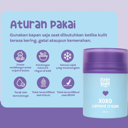 FIRST STEP X.O.X.O Calming Cream 30g Krim Bayi XOXO 30 g Krim Bayi