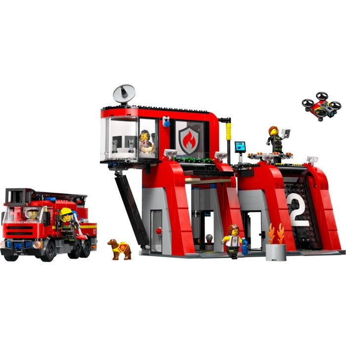 LEGO City 60414 Fire Station with Fire Truck