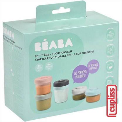 BEABA Food Meal Storage Starter Set 6 Wadah MPASI