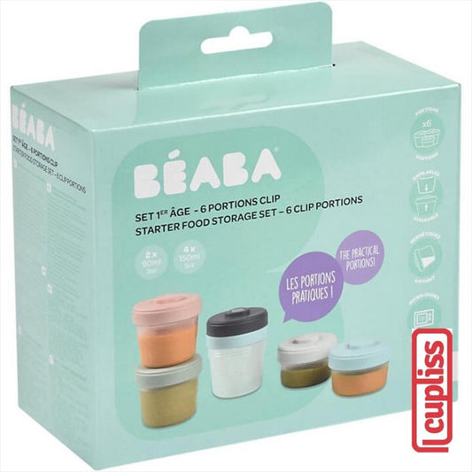 BEABA Food Meal Storage Starter Set 6 Wadah MPASI