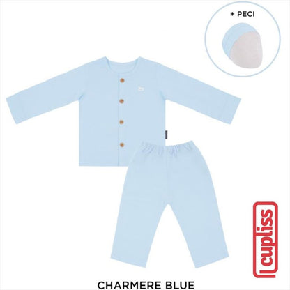 Charmere Blue Palmerhaus Jardin Koko Set n Peci Baju Koko Anak